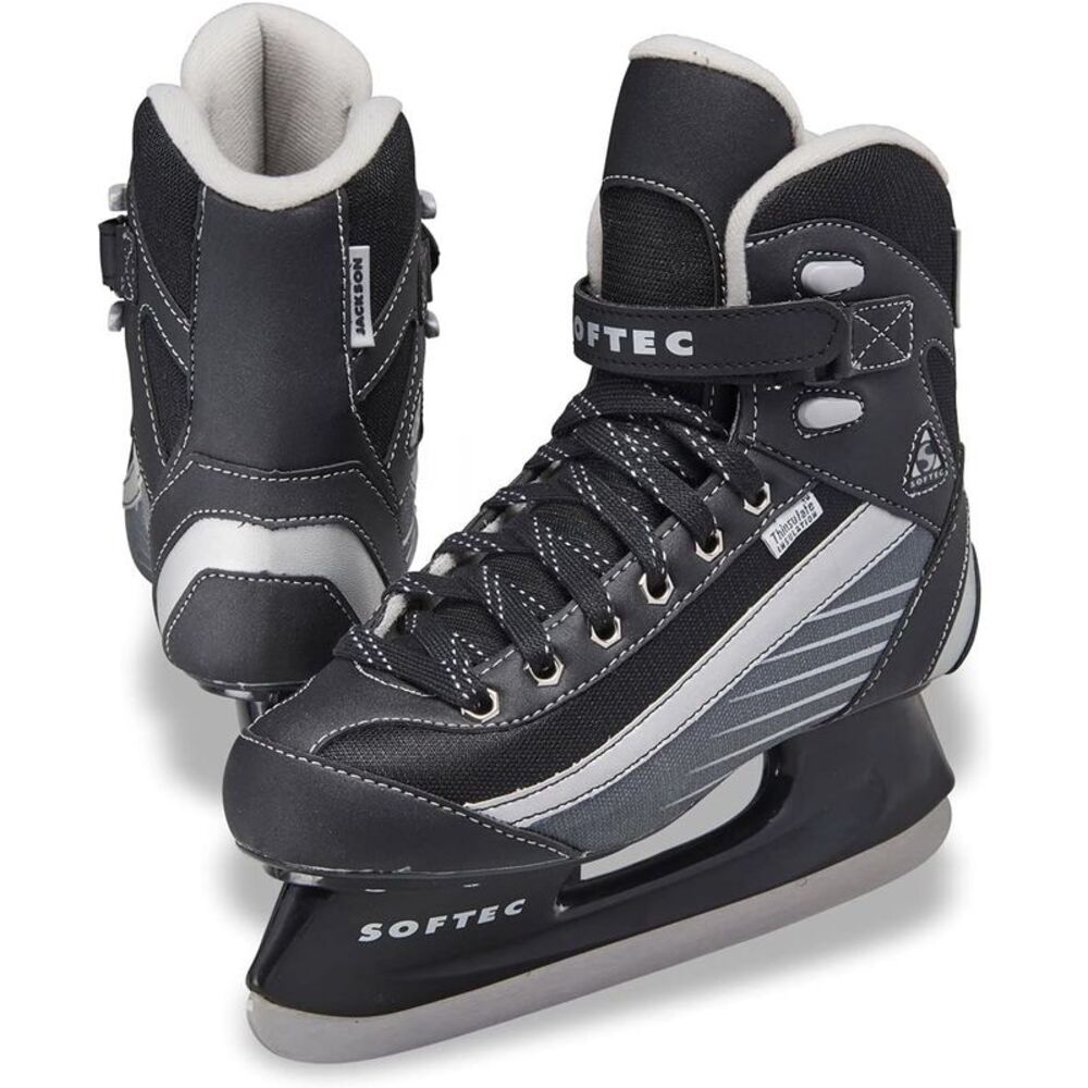 Jackson Ultima Softec Comfortable Sport Ice Skate for Men, Black - Mens Size 10